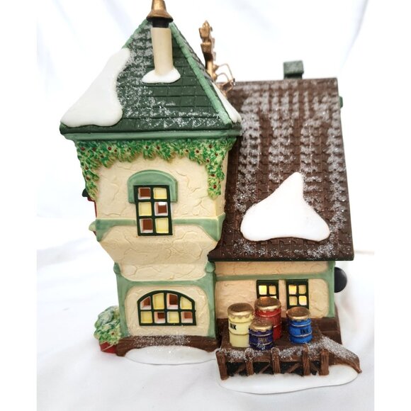 Dept 56 THE GLACIER GAZETTE North Pole Christmas Village building shop 5639-4 - Picture 5 of 8